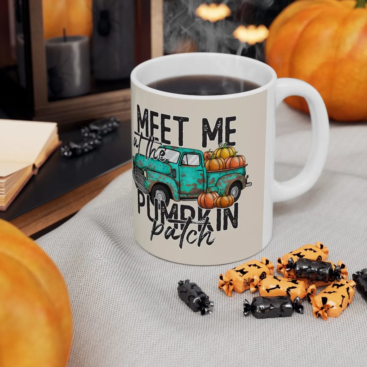 Meet Me At The Pumpkin Patch Mug - Christian Mug - Bible Verse Mugs - Scripture Mugs