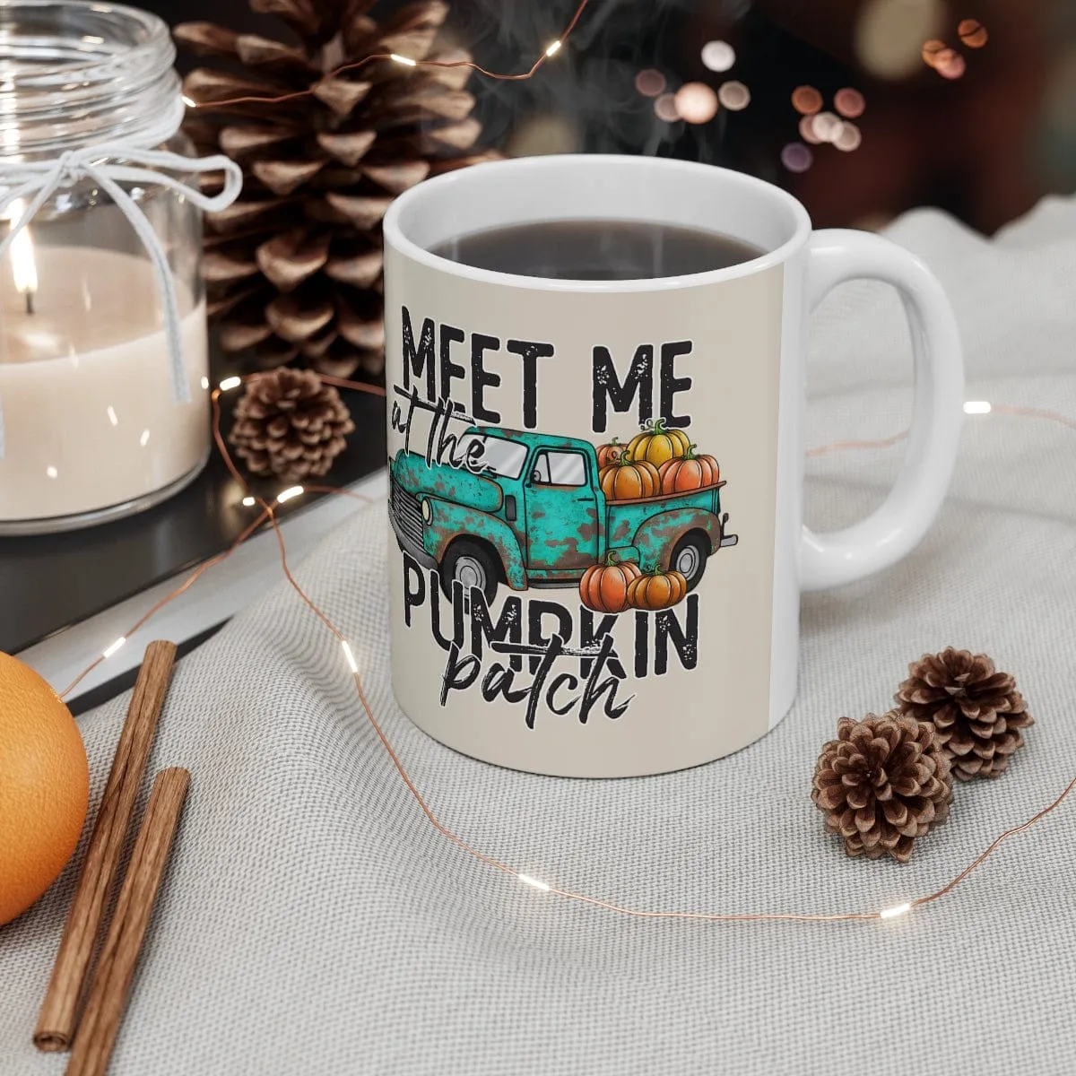 Meet Me At The Pumpkin Patch Mug - Christian Mug - Bible Verse Mugs - Scripture Mugs