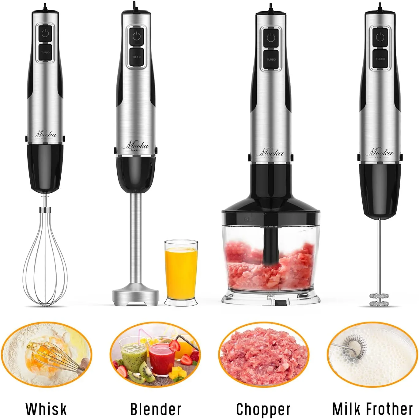 MOOKA 1100W 5-in-1 BM-HB102 Multi-Purpose Hand Blender