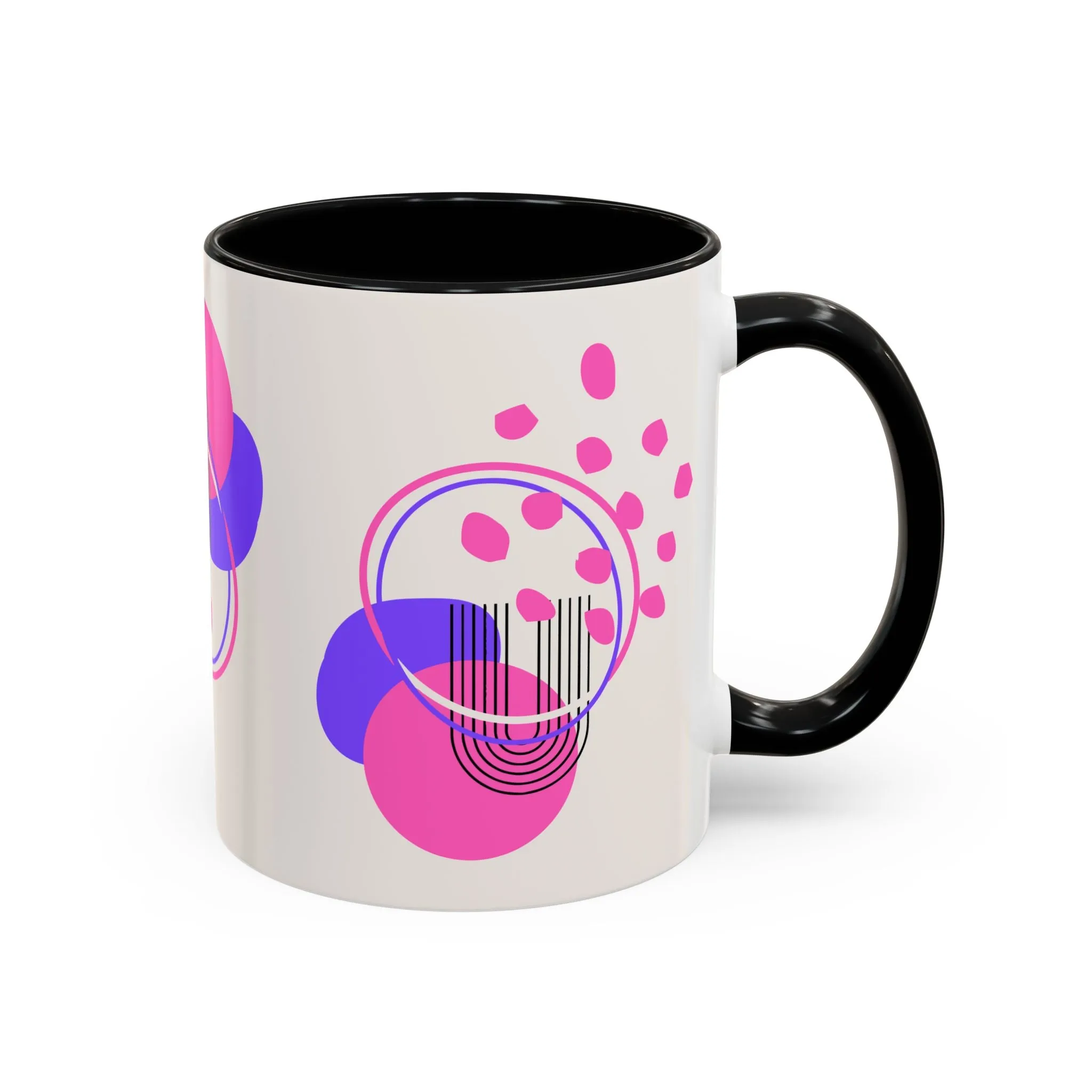 Mug Colorful Abstract Geometric Shapes Bright Colors 11oz 15oz