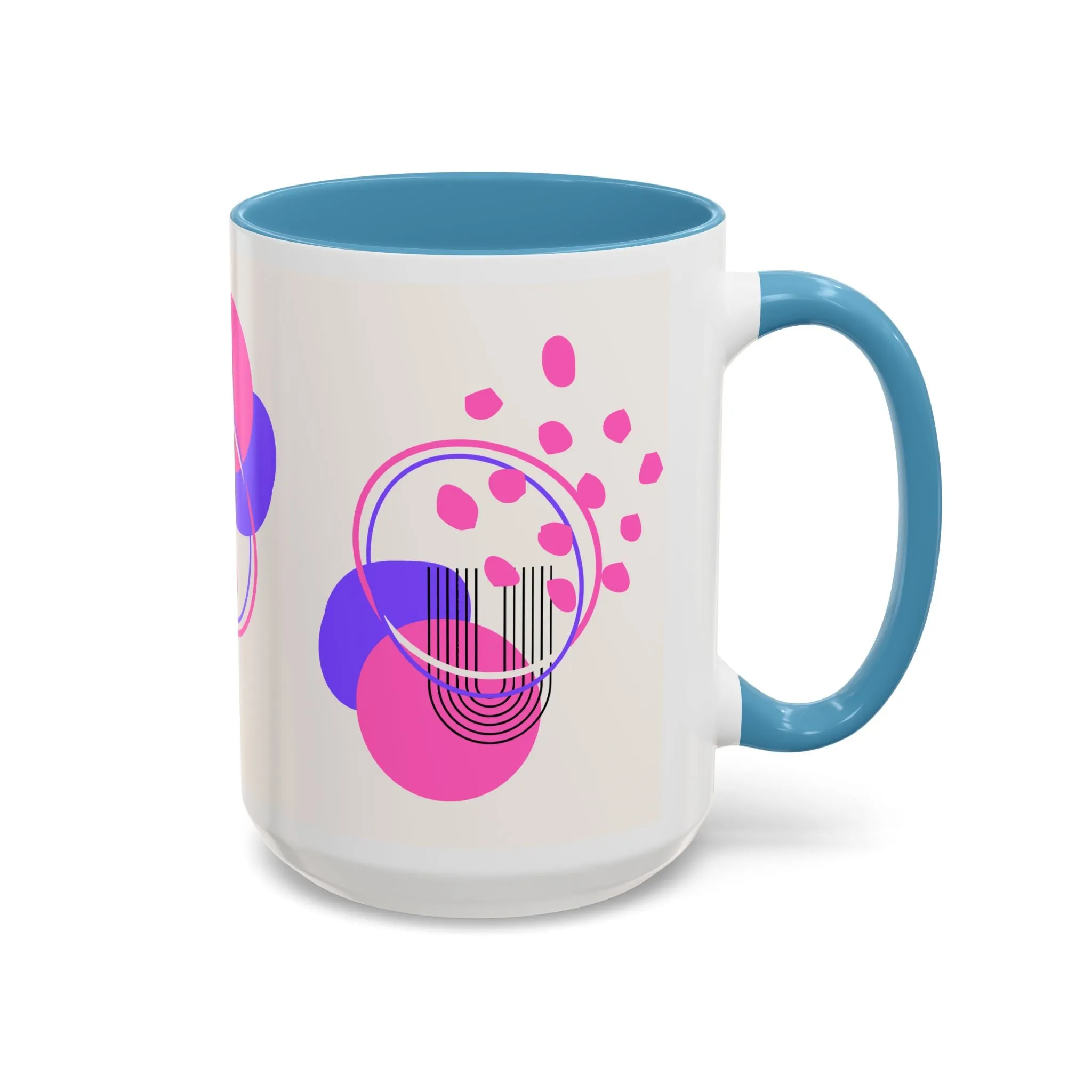 Mug Colorful Abstract Geometric Shapes Bright Colors 11oz 15oz