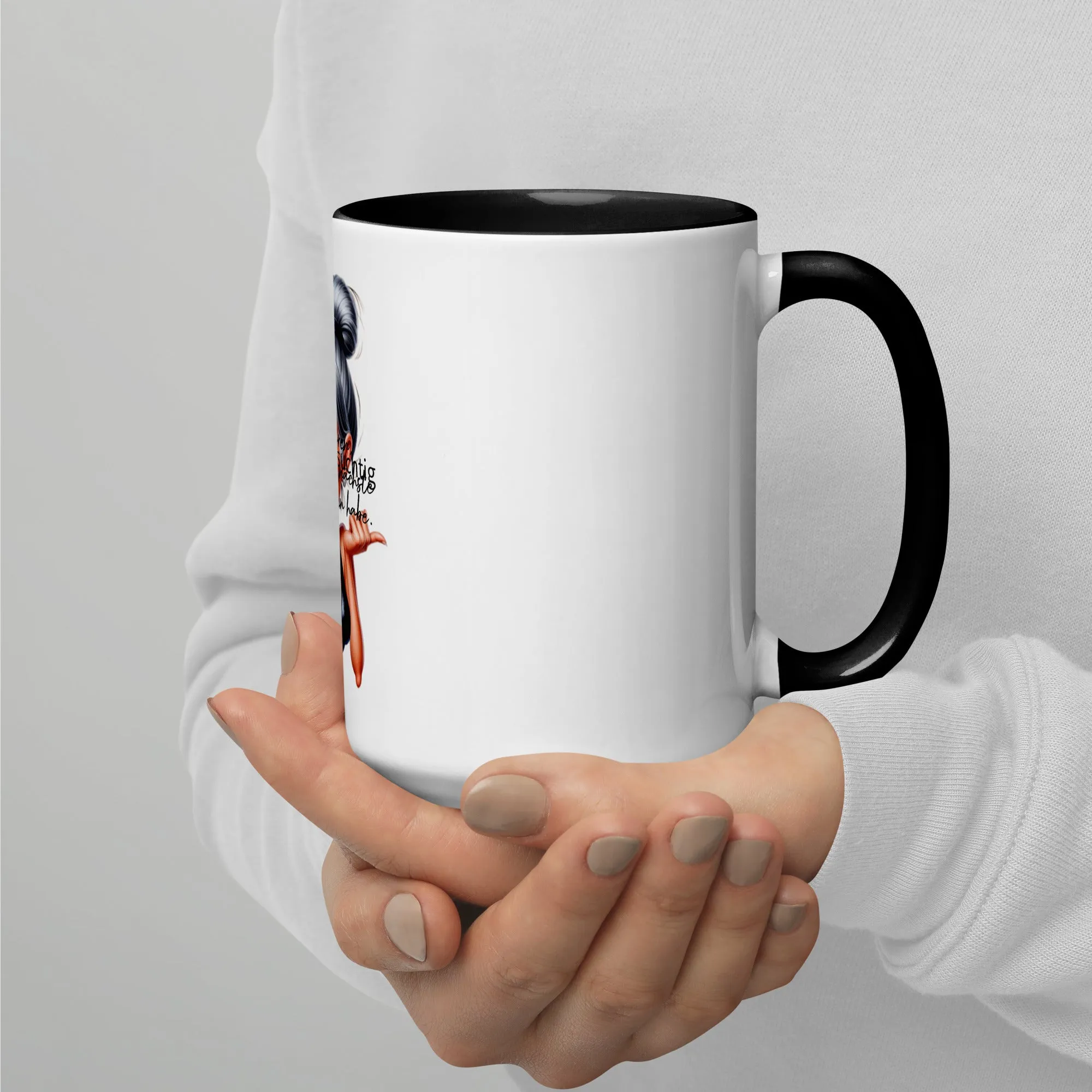 Mug with Color Inside: Ich bin nicht süchtig nach Lesen