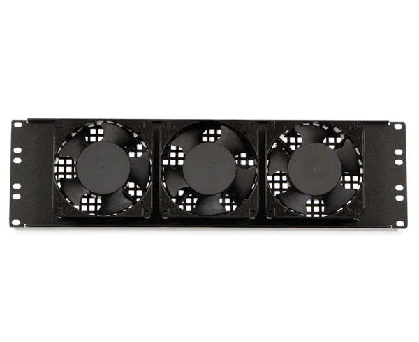 Network 3U Rack-Mount Triple Fan Panel, 115 CFM Fans