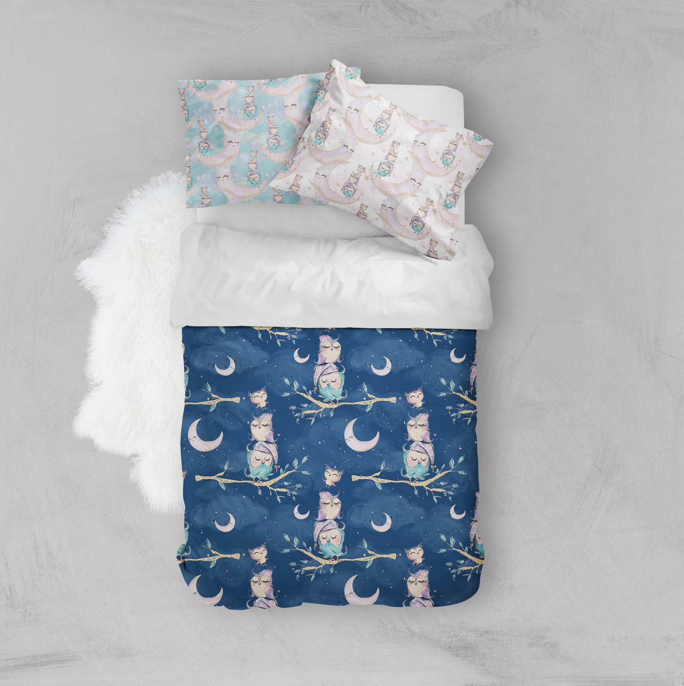 Night Owls Crib and Toddler Bedding Collection