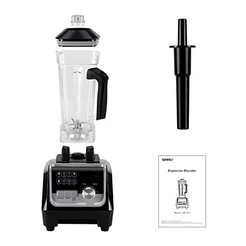 OMMO Blender, Professional Countertop Blender Smoothie Maker with Built-in Timer, High Power Blender 68oz Cups for Smoothies, Blend, Chop, Grind