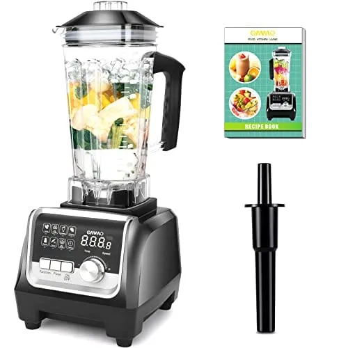 OMMO Blender, Professional Countertop Blender Smoothie Maker with Built-in Timer, High Power Blender 68oz Cups for Smoothies, Blend, Chop, Grind