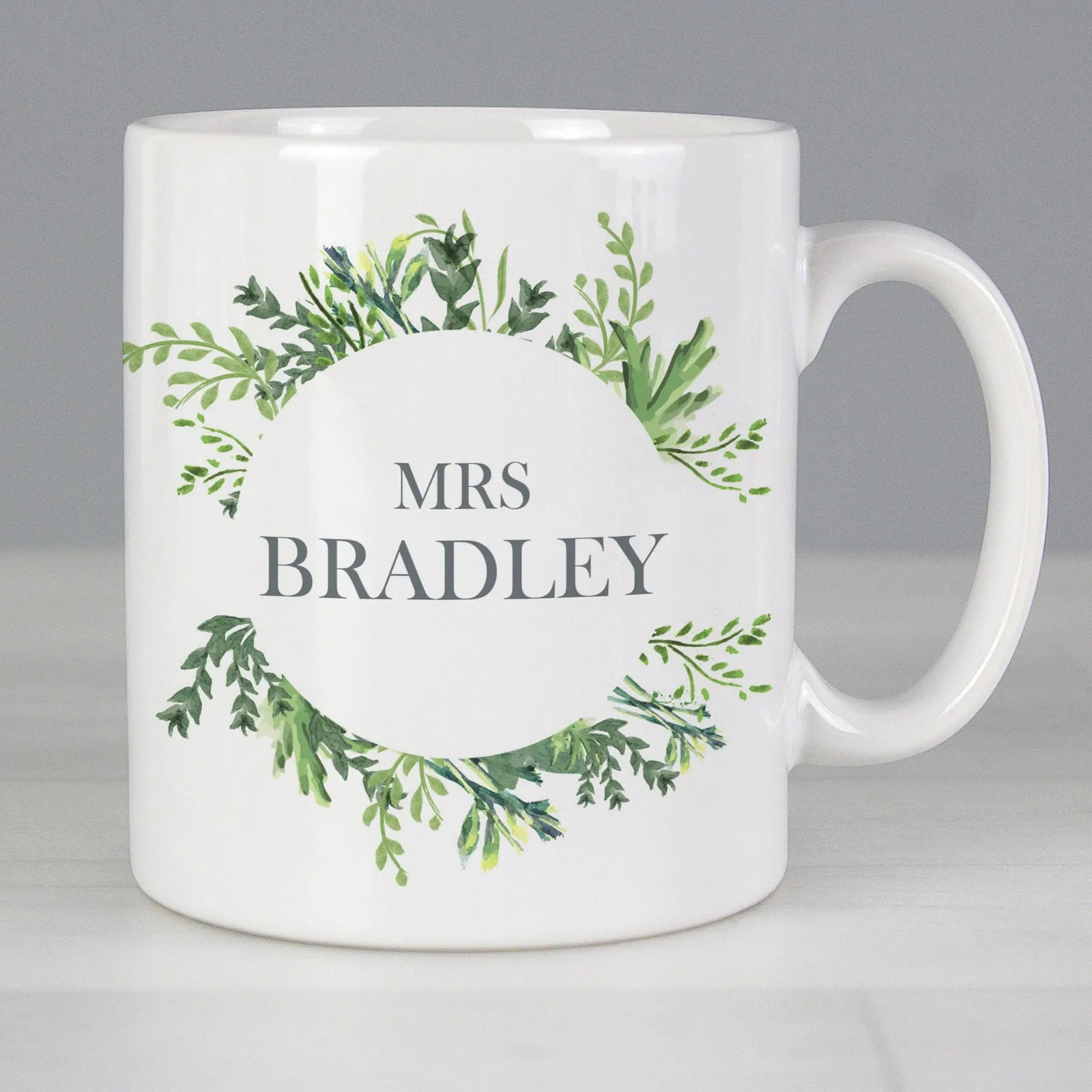 Personalised Botanical Mug