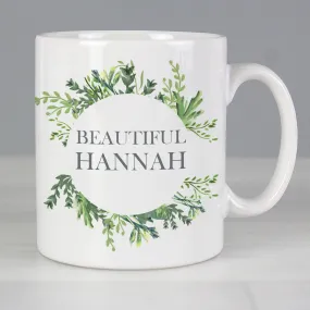 Personalised Botanical Mug