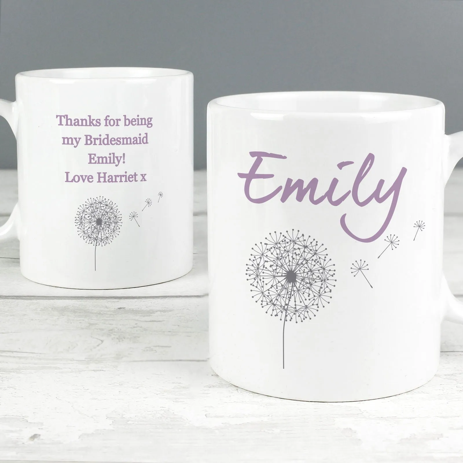 Personalised Dandelion Mug