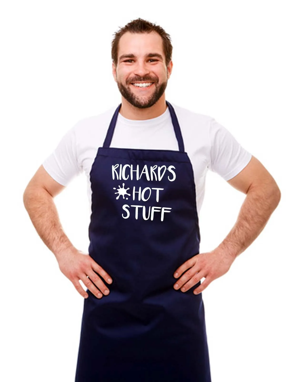 Personalised 'Hot Stuff' Apron