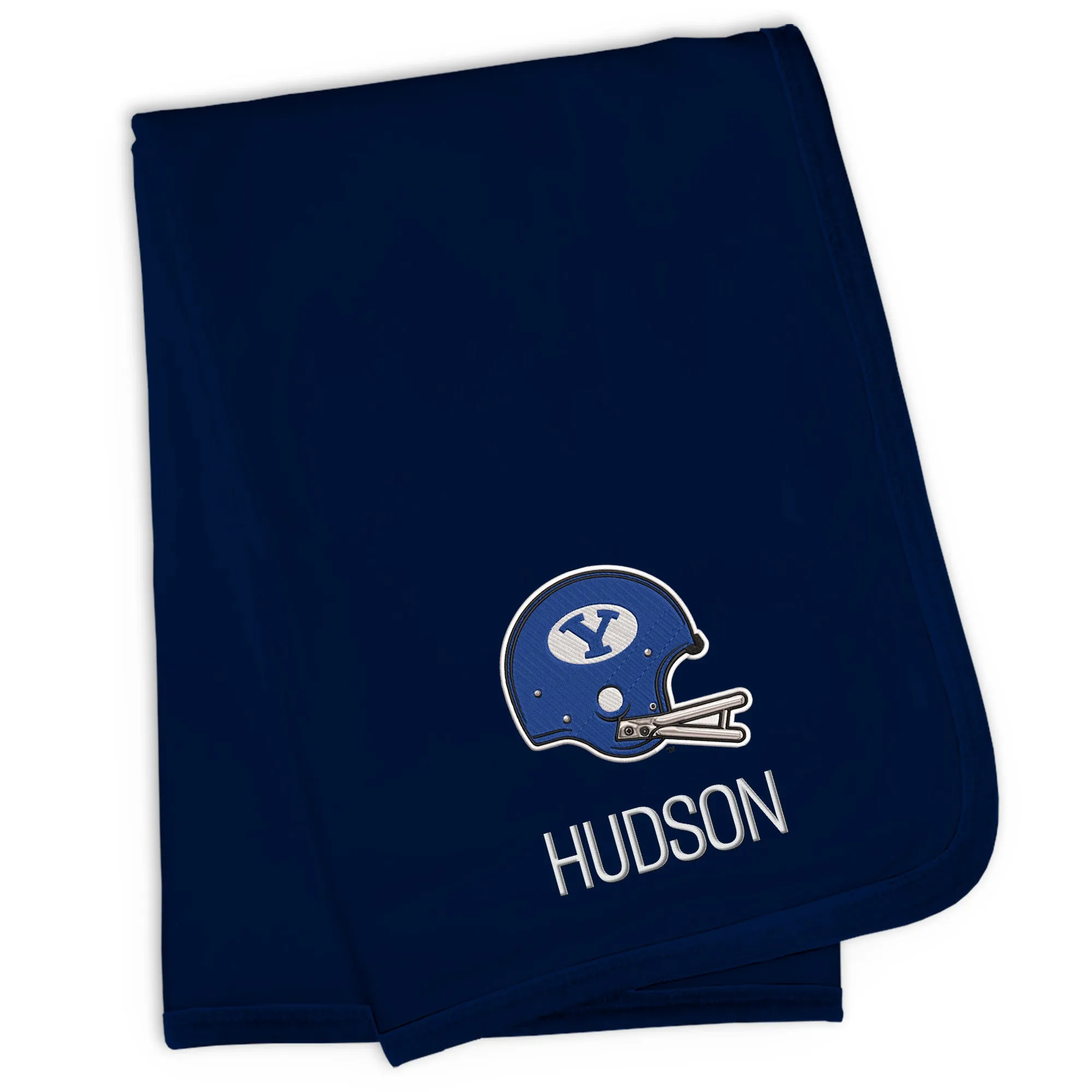 Personalized Brigham Young Cougars Helmet Blanket