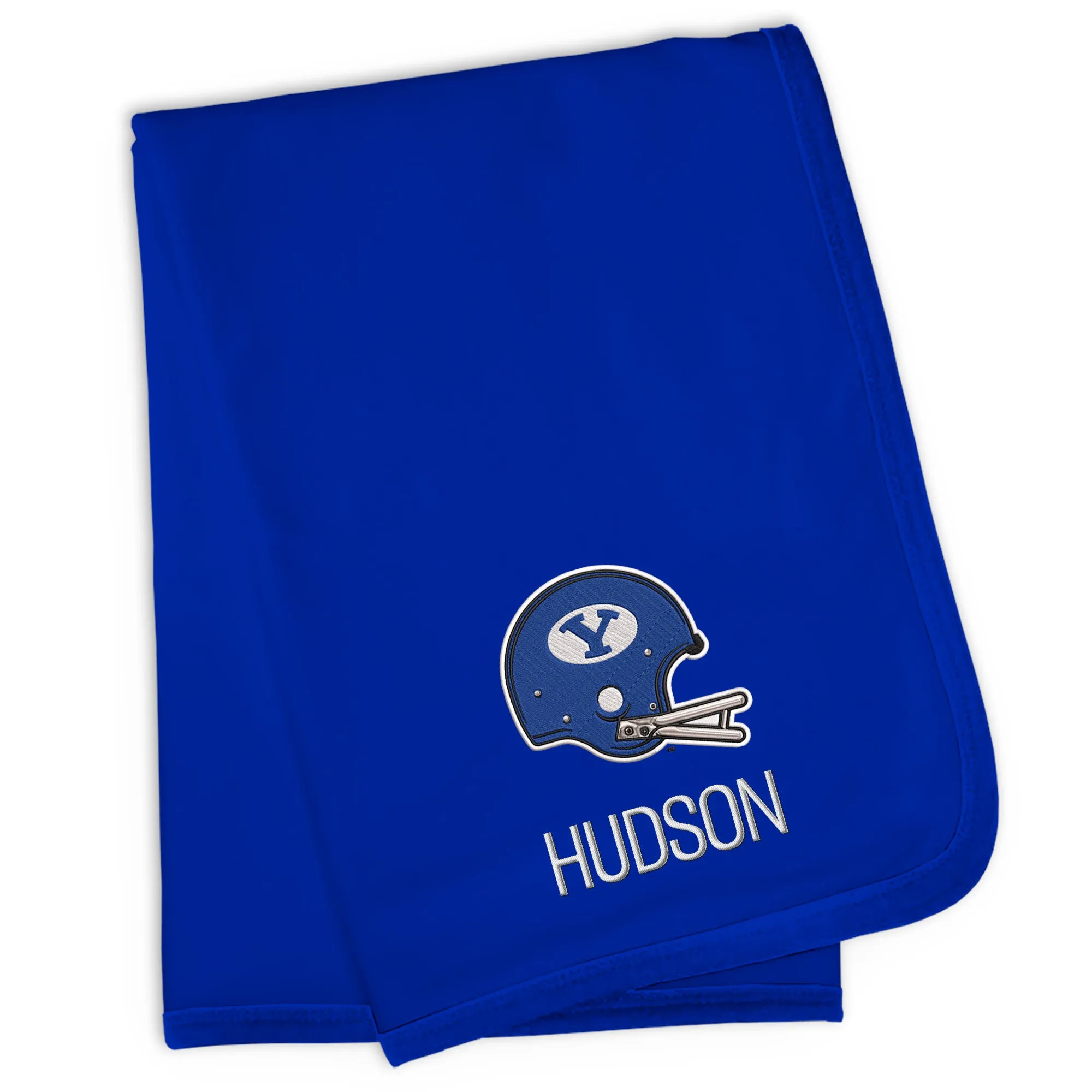 Personalized Brigham Young Cougars Helmet Blanket