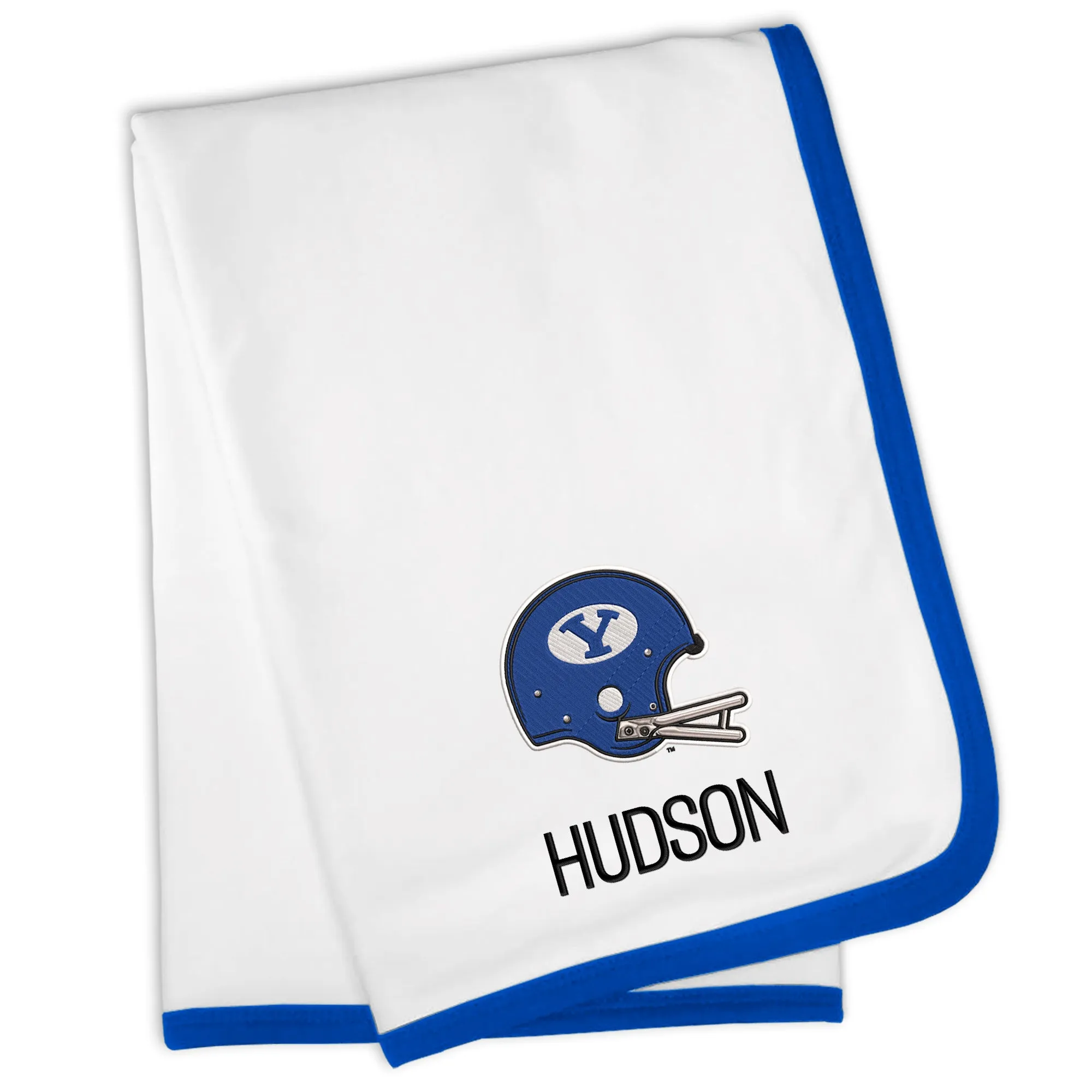 Personalized Brigham Young Cougars Helmet Blanket