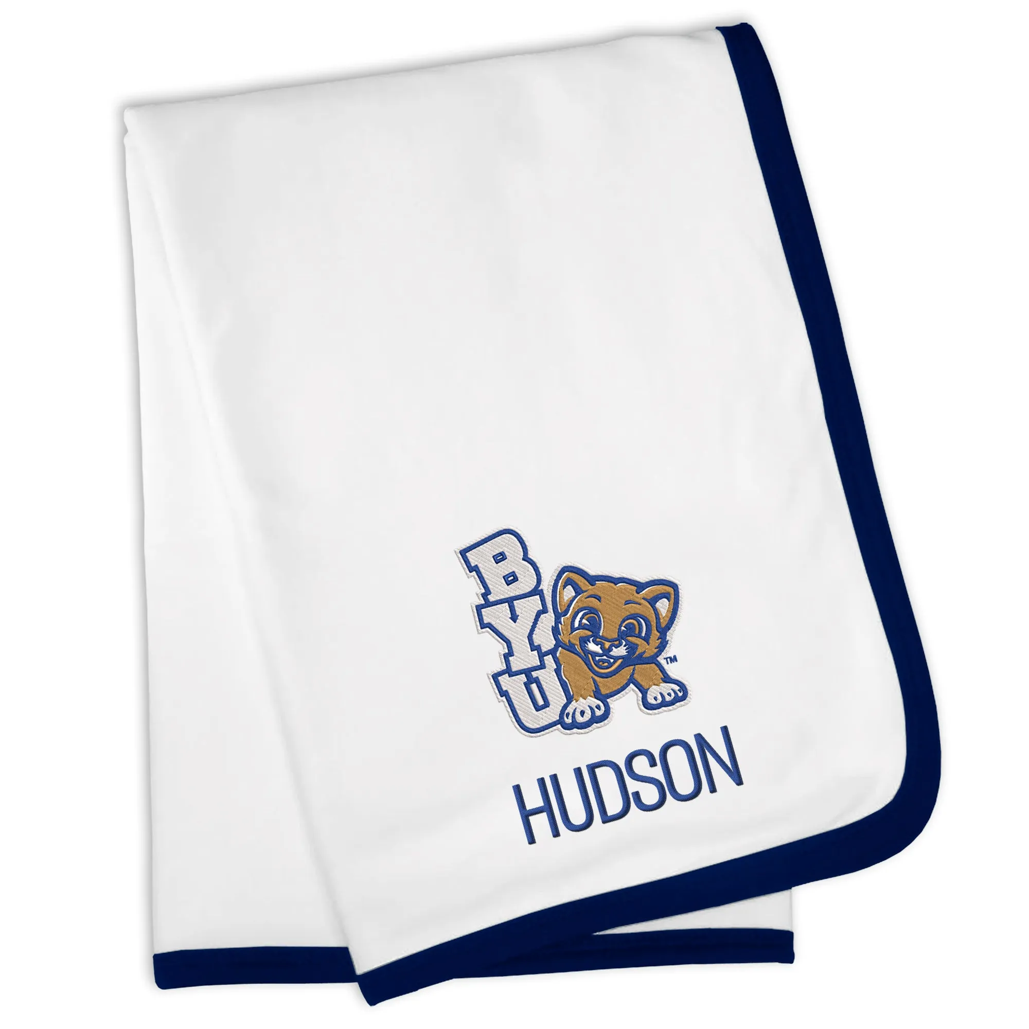 Personalized Brigham Young Cougars Youth Blanket