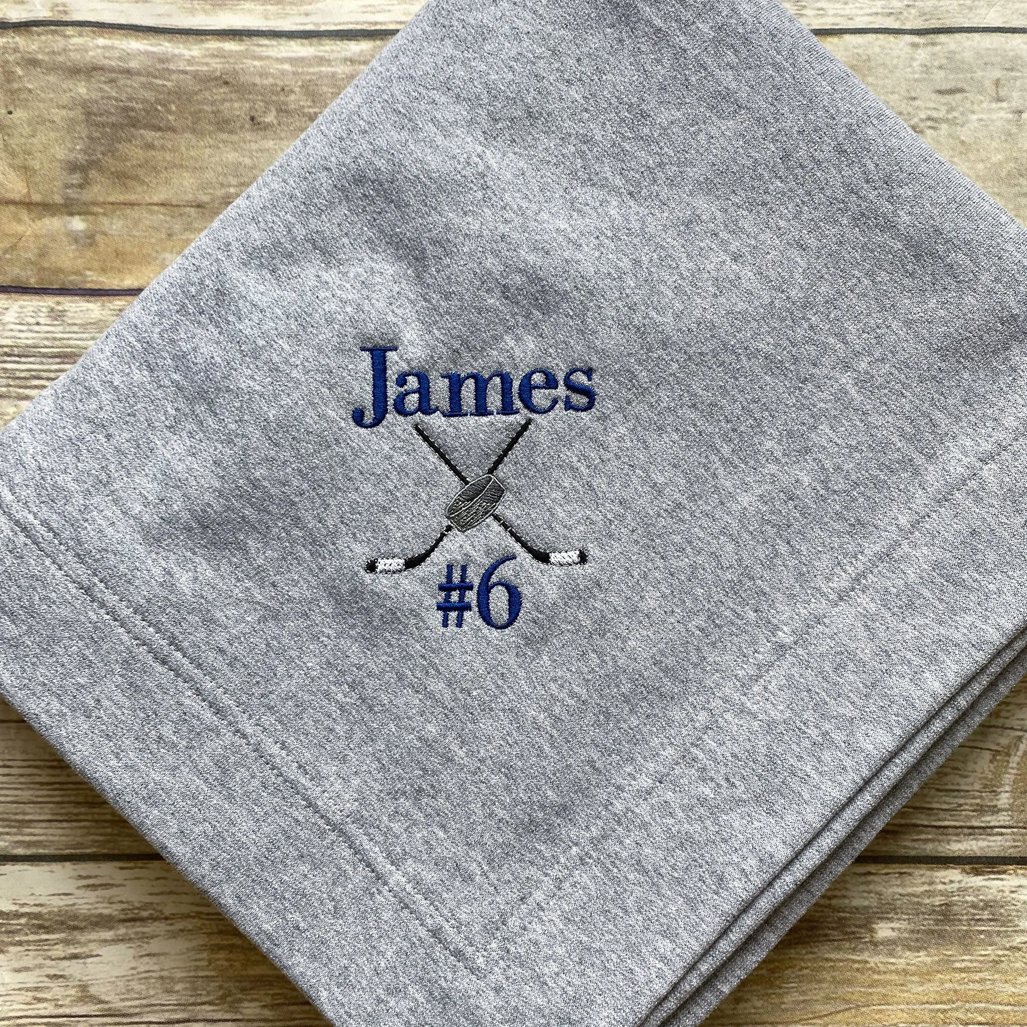 Personalized Hockey Stadium Blanket