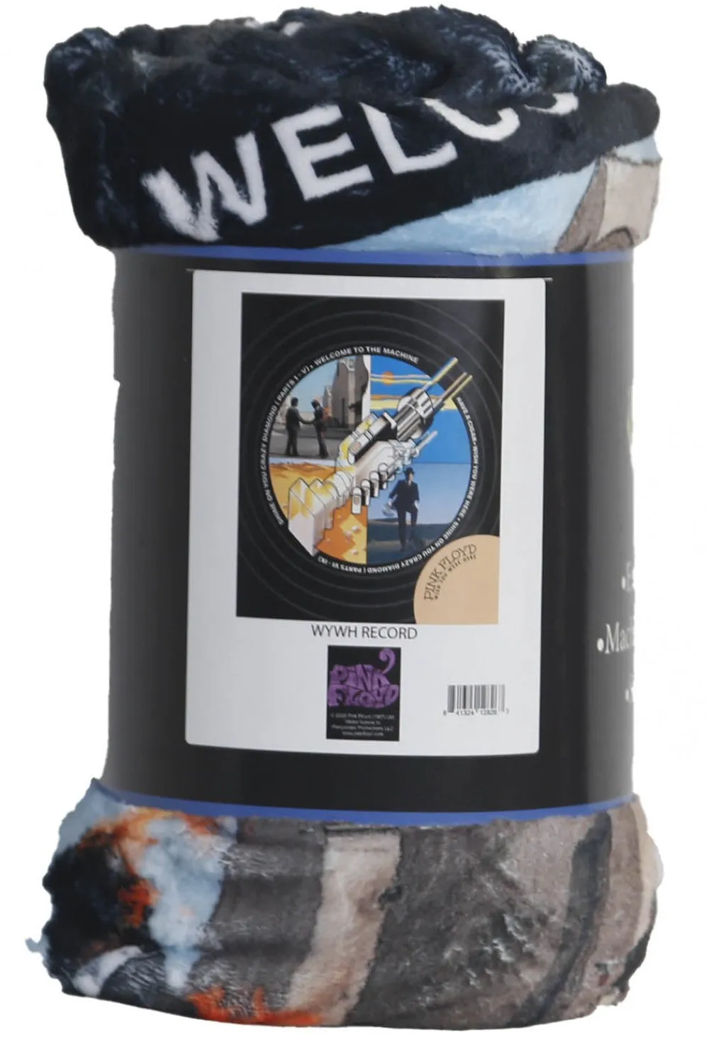 Pink Floyd Fleece Wish You Were Here Record Label Throw Blanket