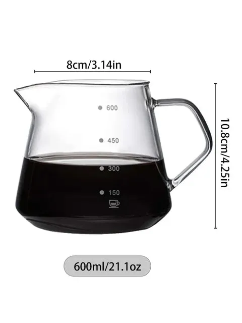 Pour Over Coffee Maker Set Glass Carafe Coffee with Glass Coffee Filter