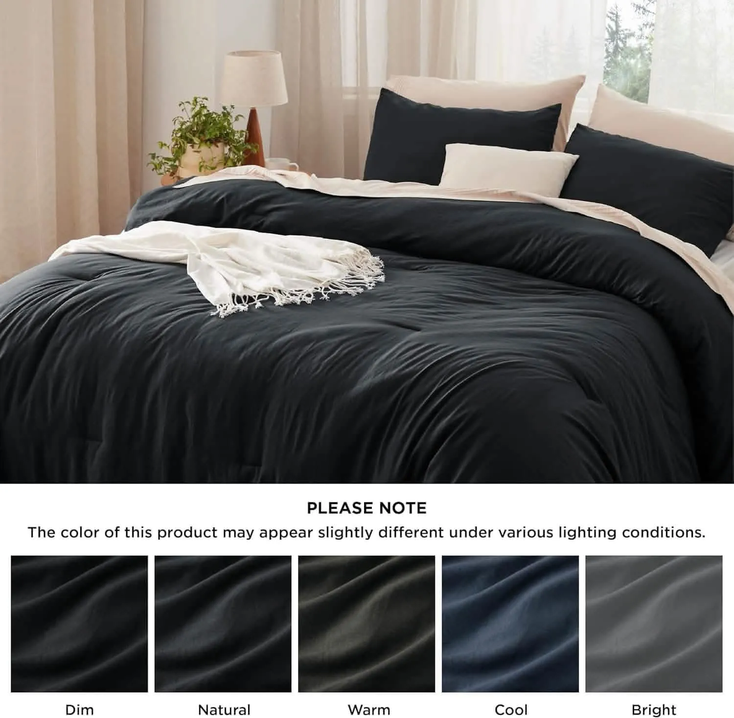 Prewashed Reversible Comforter Set