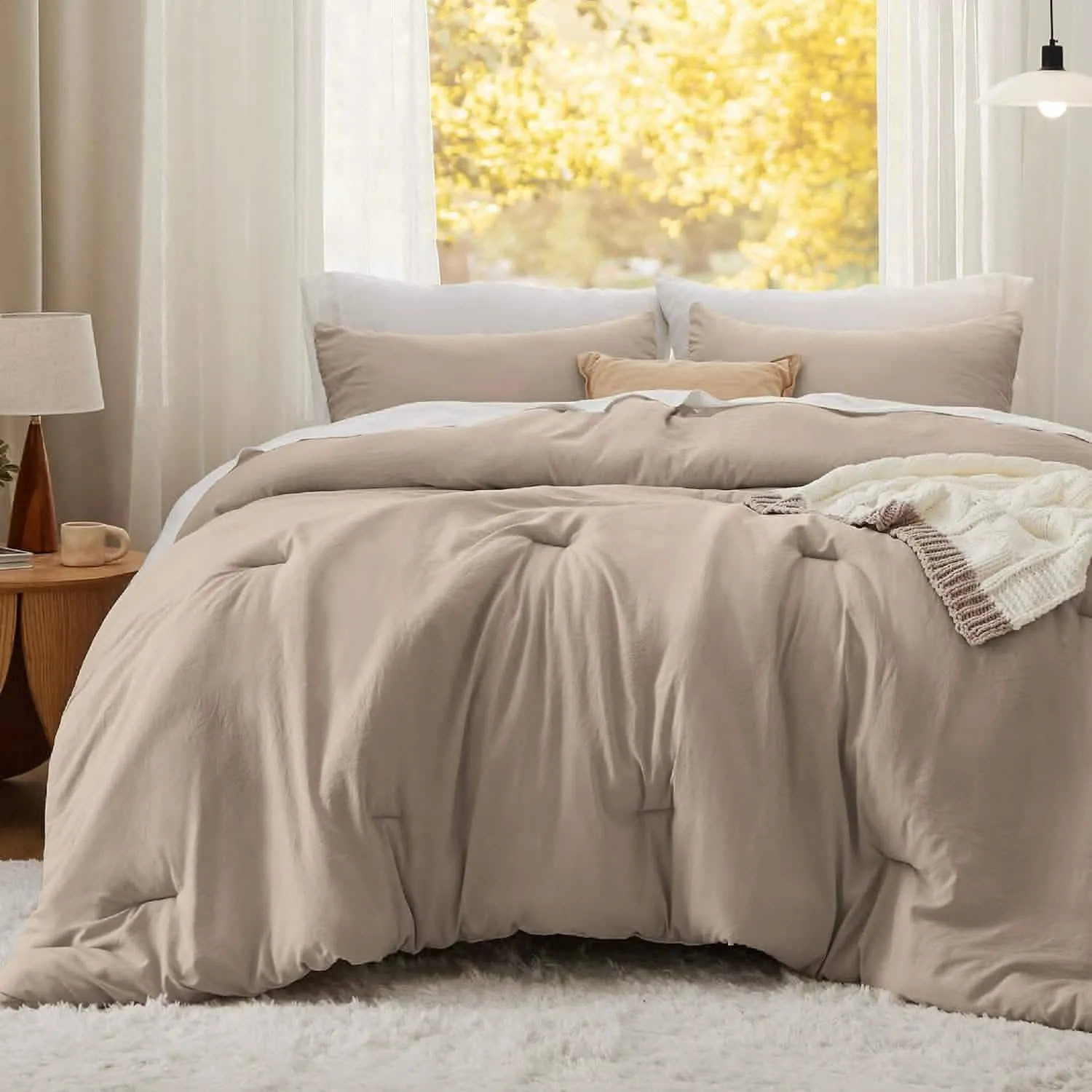 Prewashed Reversible Comforter Set