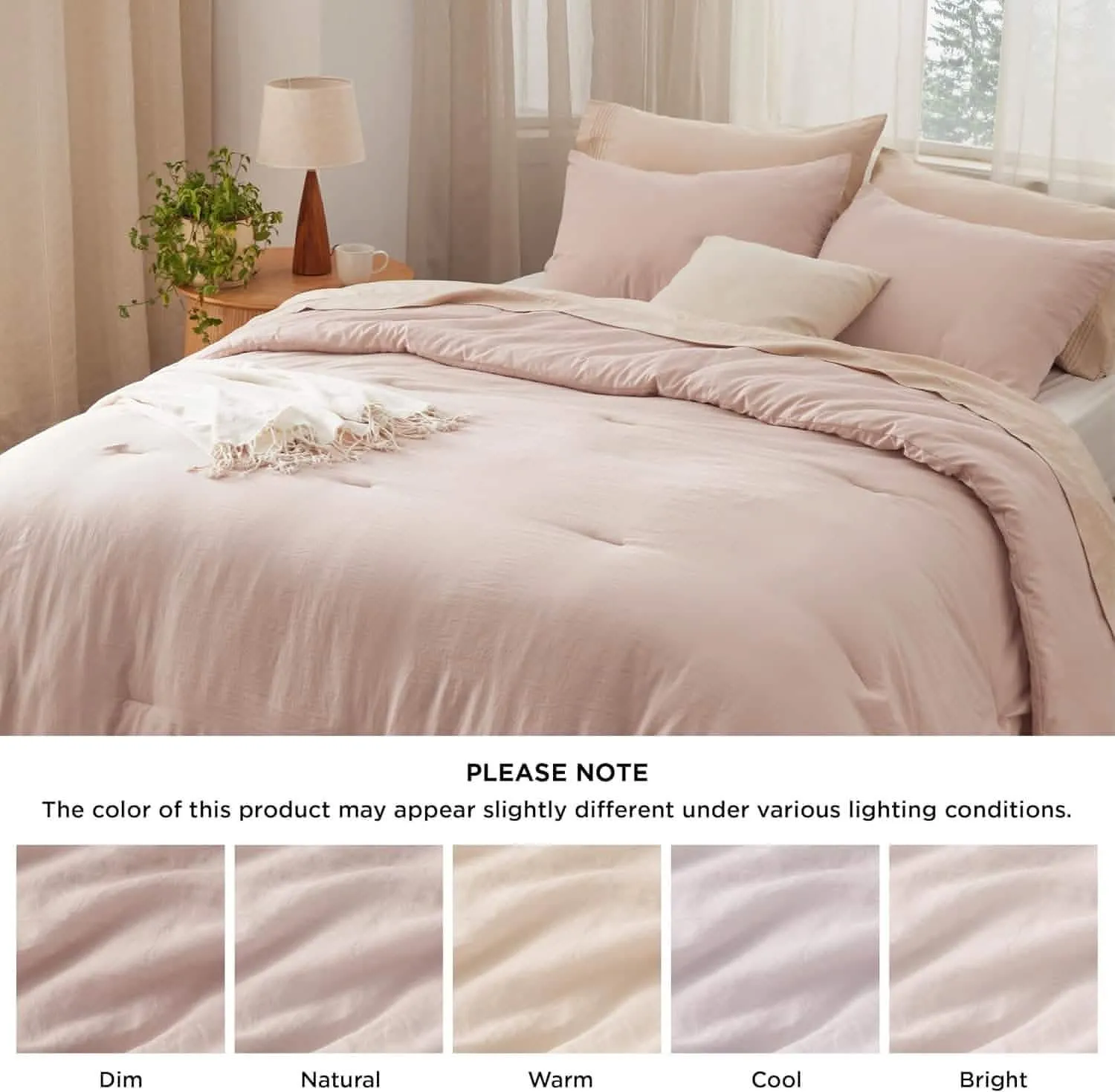 Prewashed Reversible Comforter Set