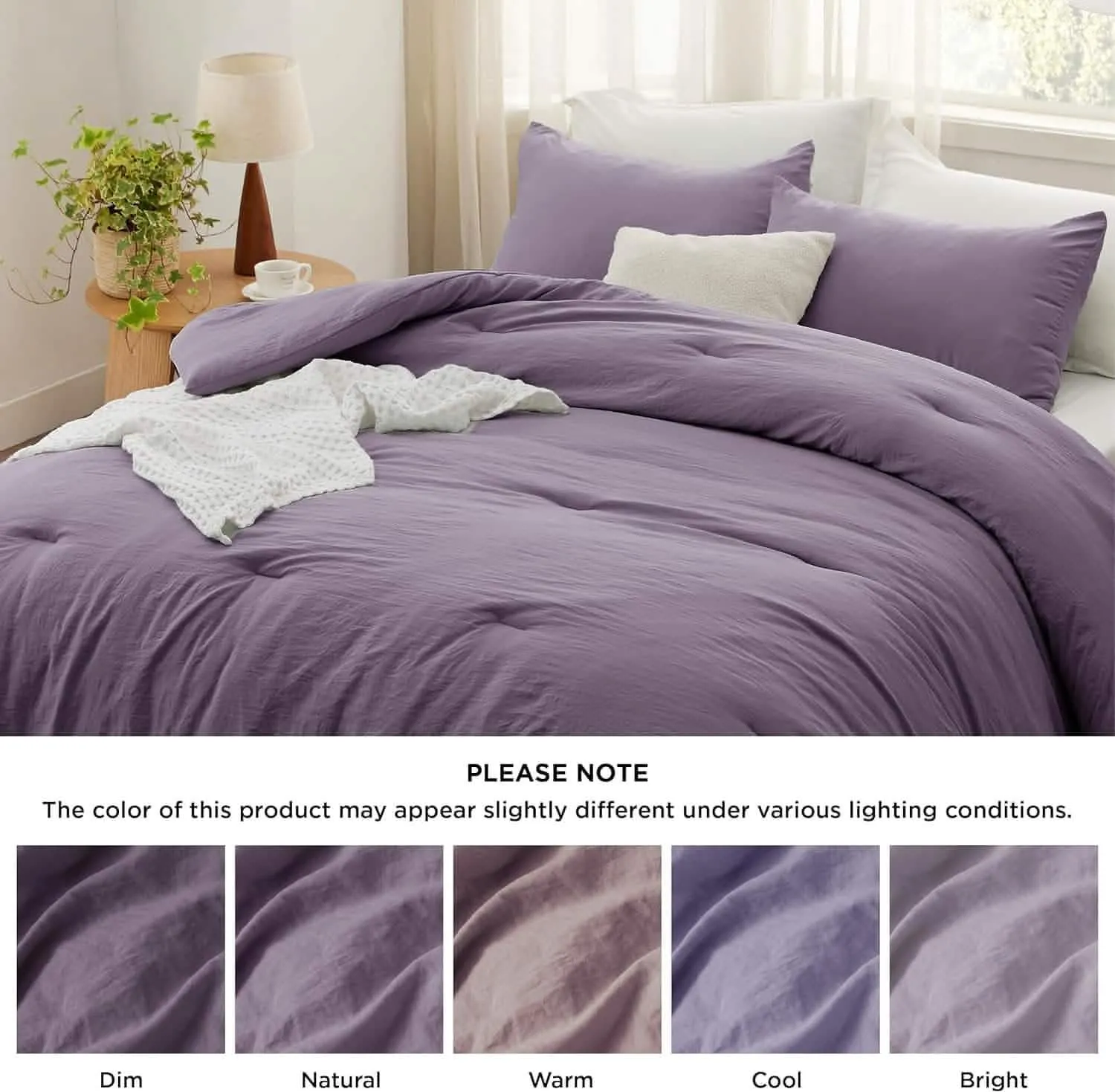 Prewashed Reversible Comforter Set