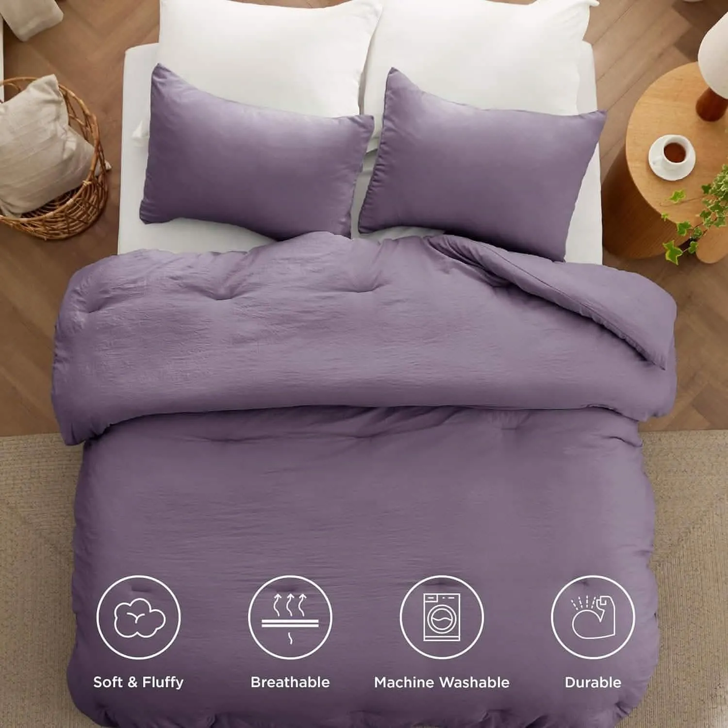 Prewashed Reversible Comforter Set