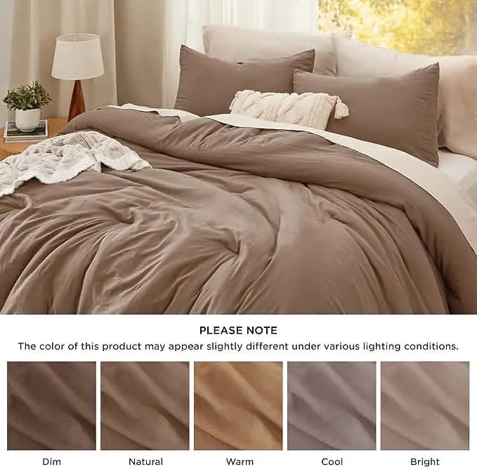 Prewashed Reversible Comforter Set