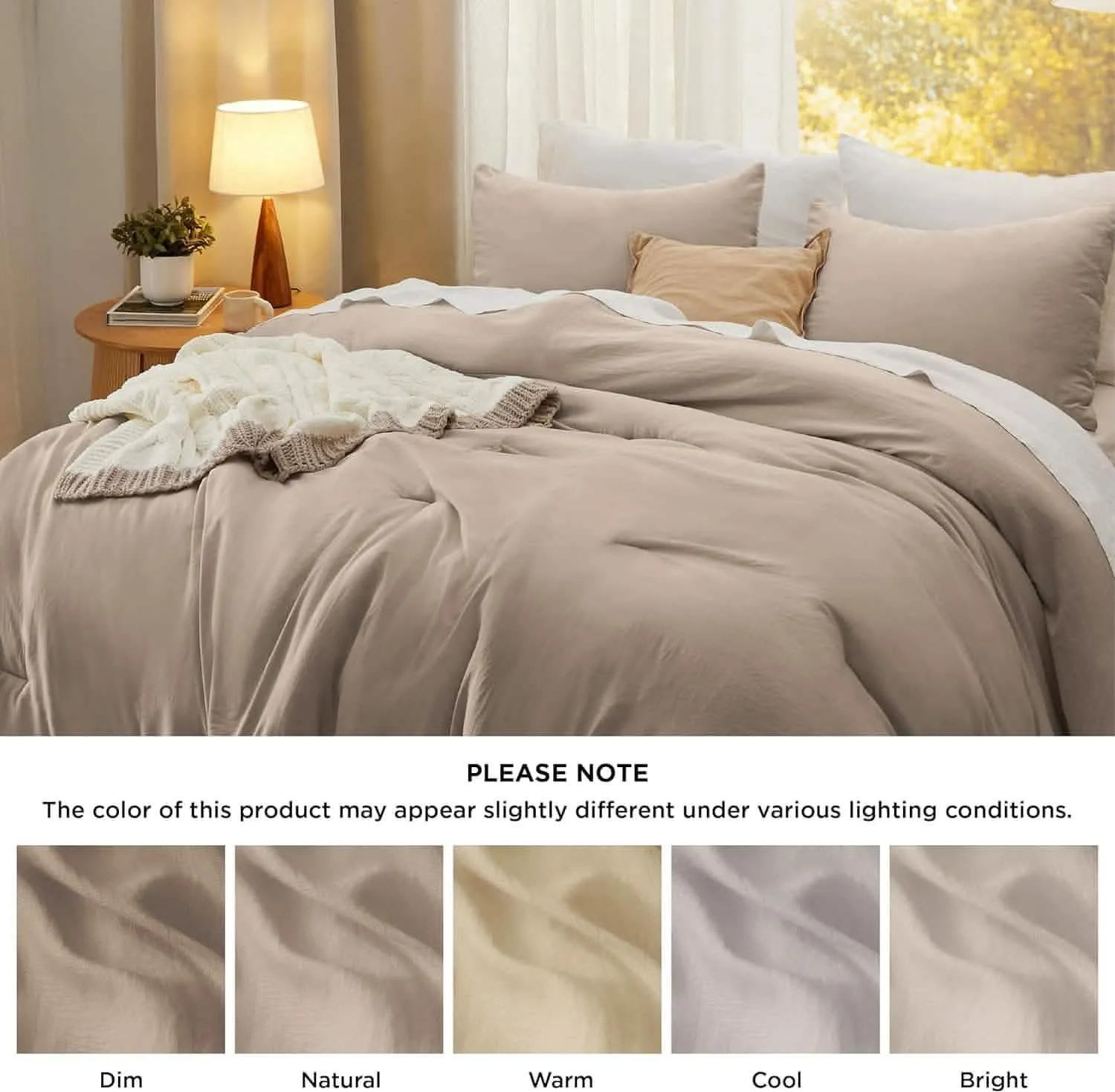 Prewashed Reversible Comforter Set