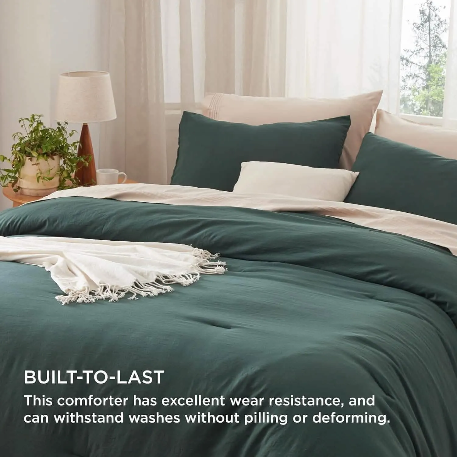 Prewashed Reversible Comforter Set