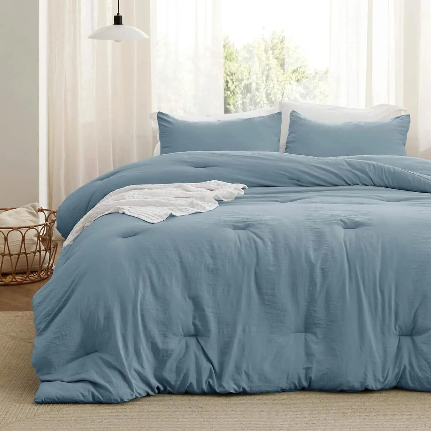 Prewashed Reversible Comforter Set