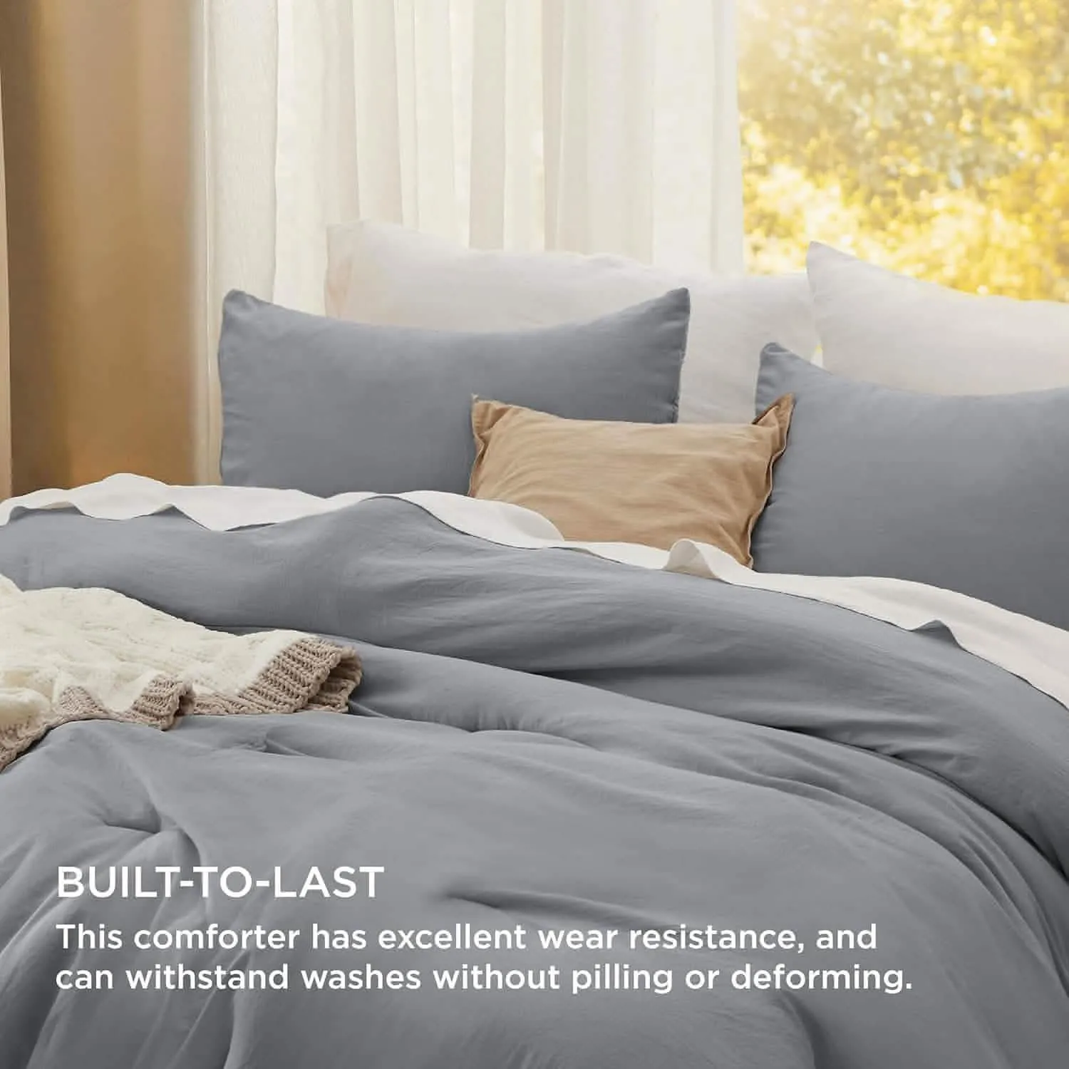 Prewashed Reversible Comforter Set