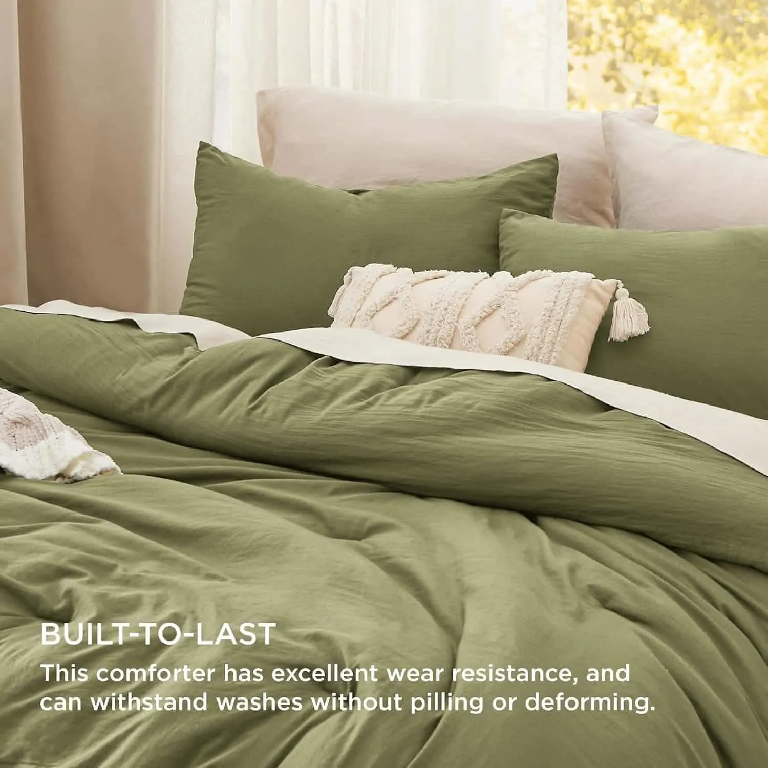 Prewashed Reversible Comforter Set