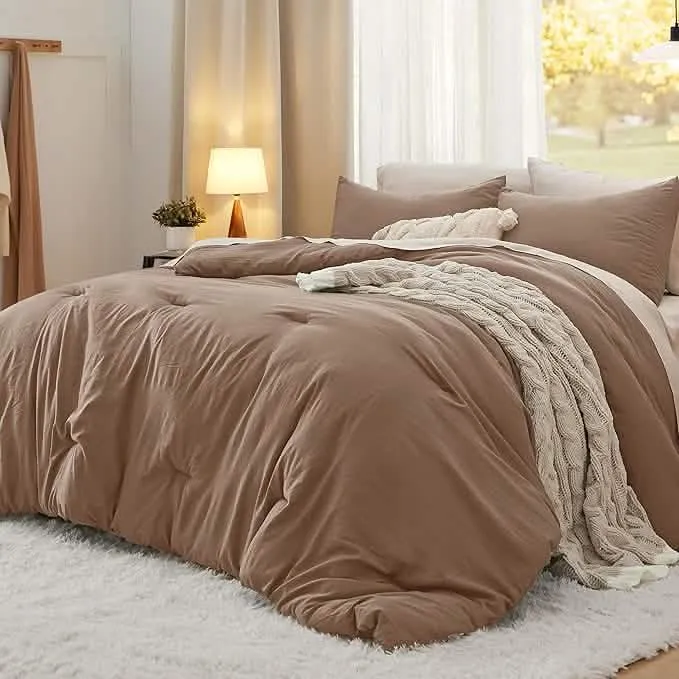 Prewashed Reversible Comforter Set