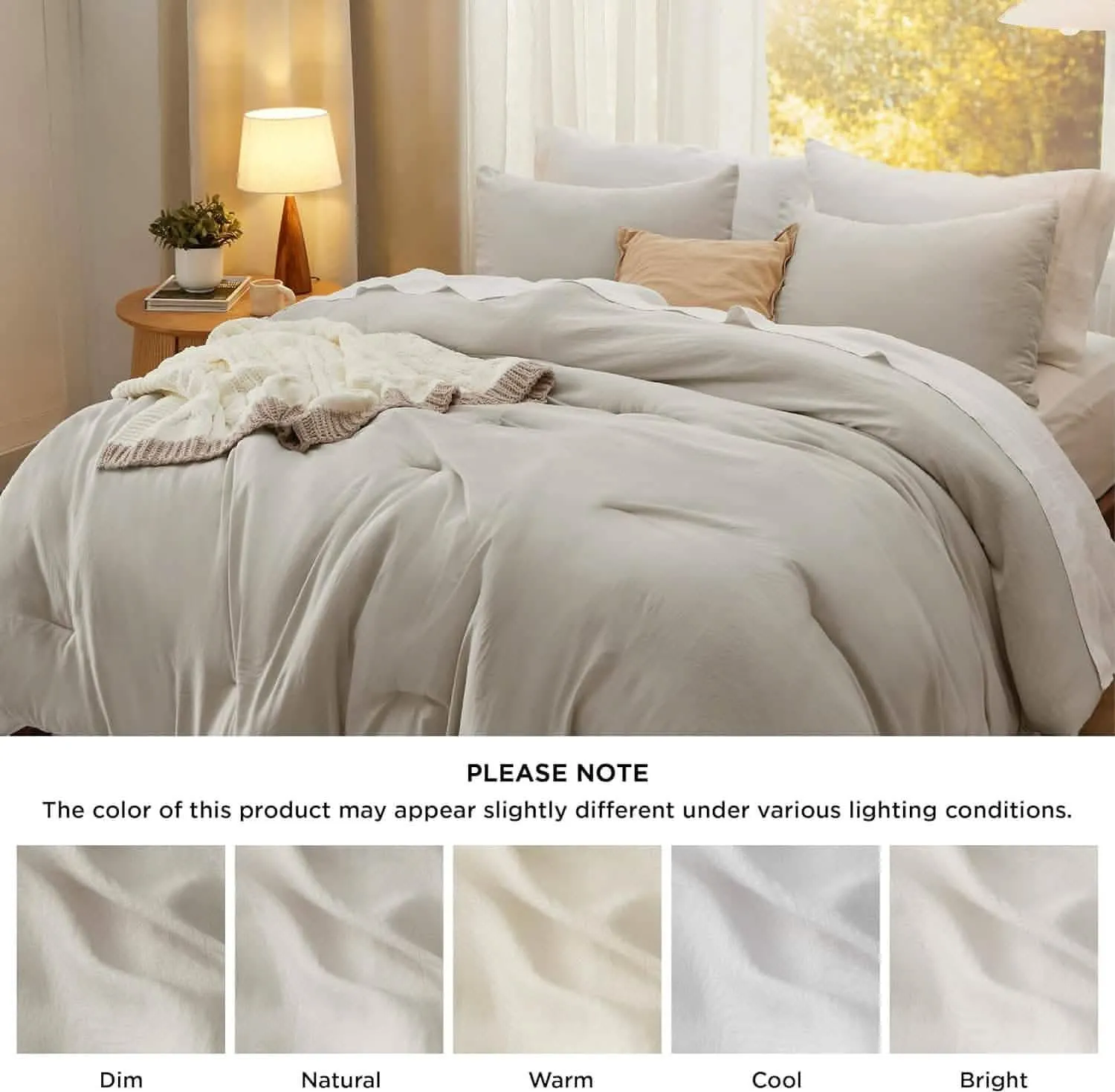 Prewashed Reversible Comforter Set