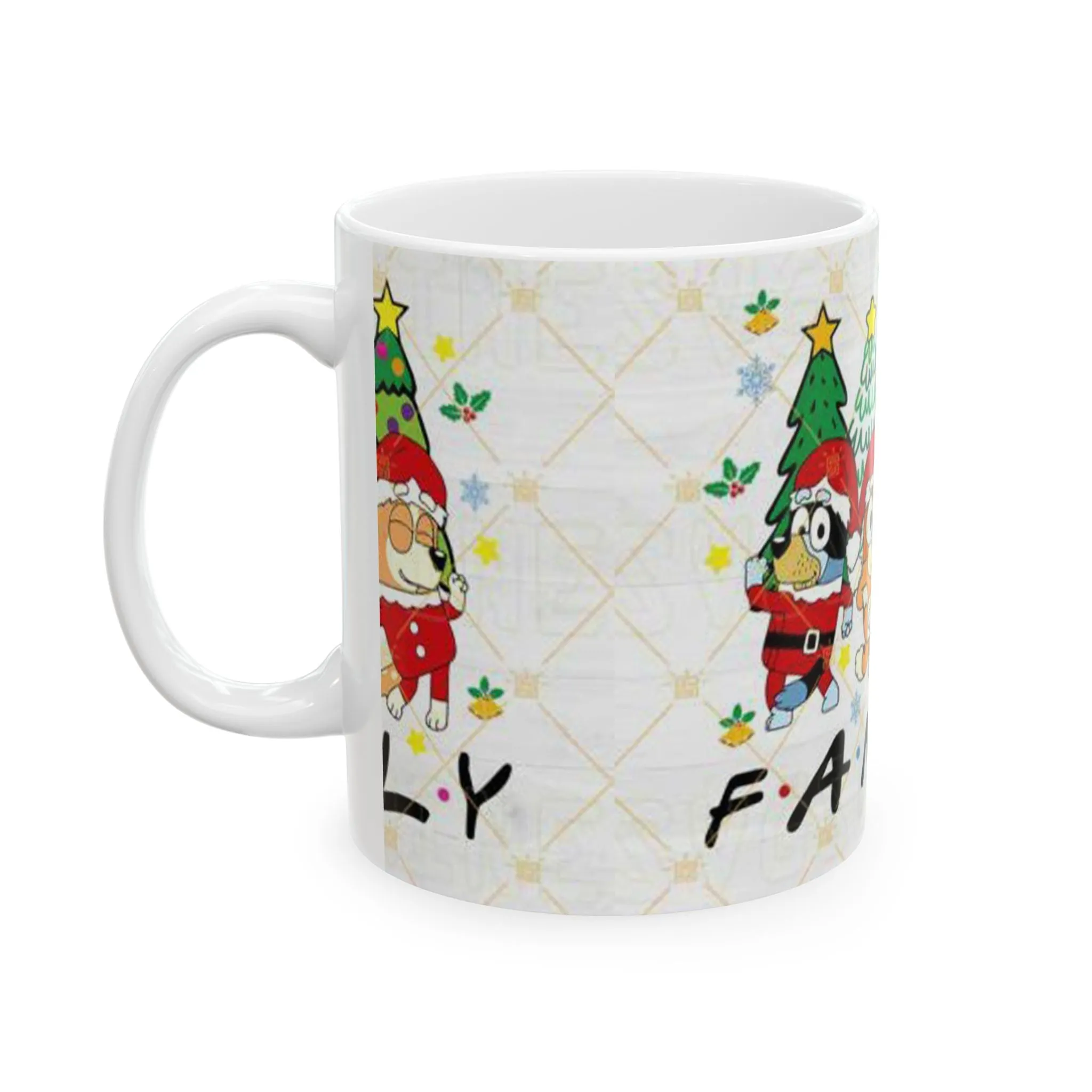 Princess Grace Family Christmas Ceramic Mug – Holiday Cheer for Loved Ones