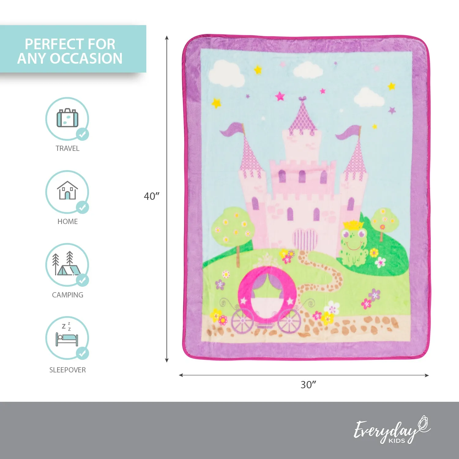 Princess Storyland Toddler Throw Blanket