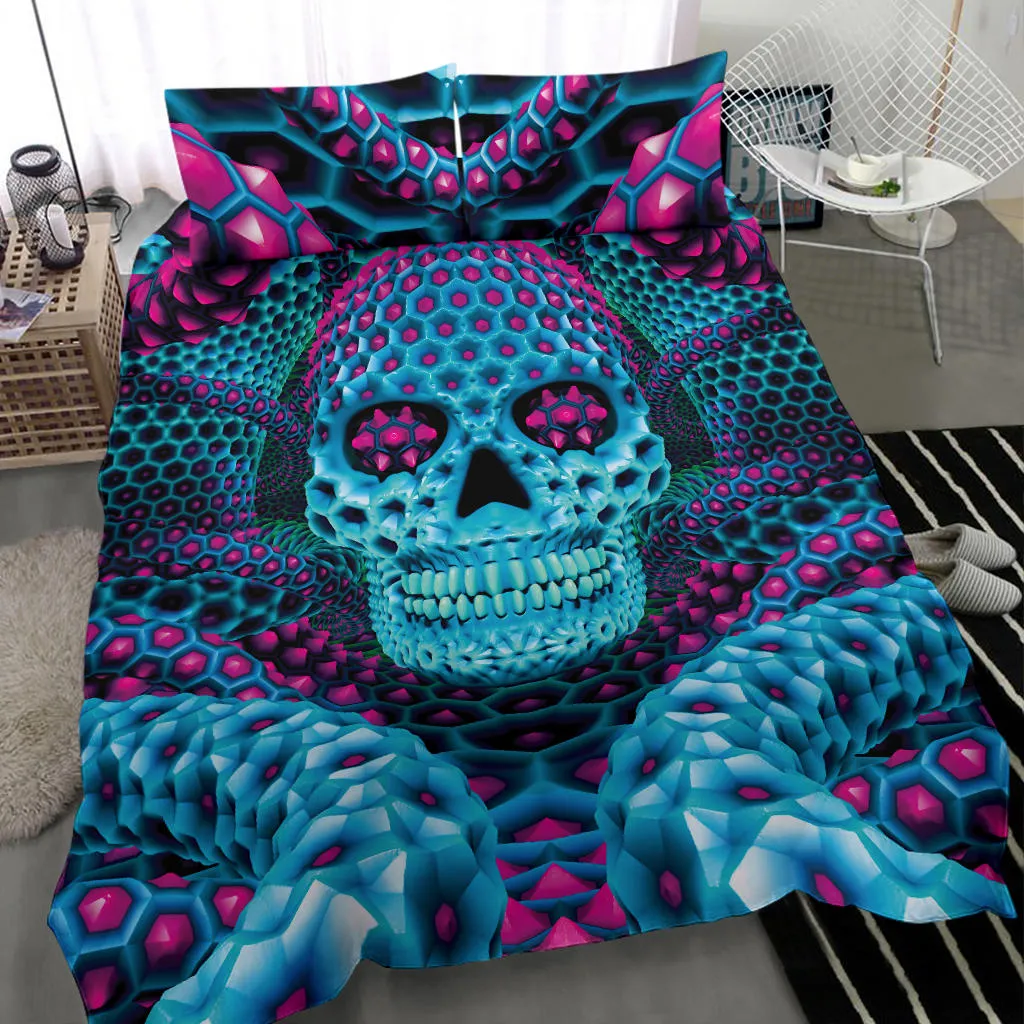 PSY SKULL BLUE BEDDING SET | PSYPEPPER