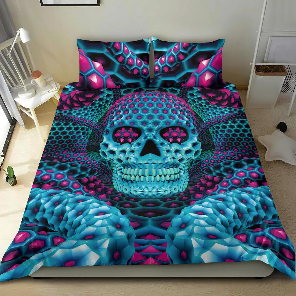 PSY SKULL BLUE BEDDING SET | PSYPEPPER