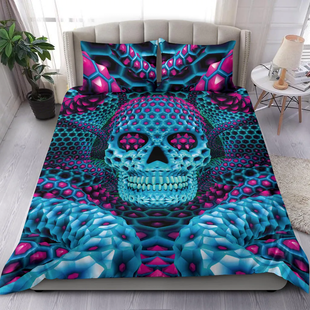 PSY SKULL BLUE BEDDING SET | PSYPEPPER