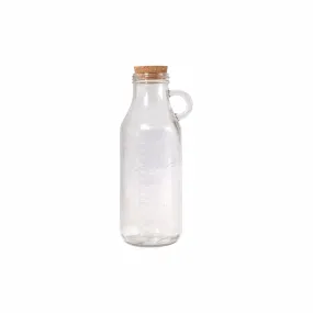 Regent Glass Water Bottle 800ml  with Ring Handle and Cork Stopper 26134