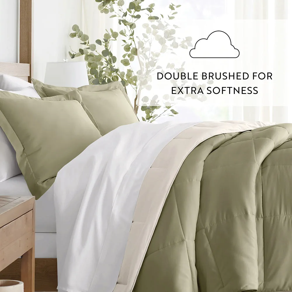 Reversible Down-Alternative Comforter Set (Sale)