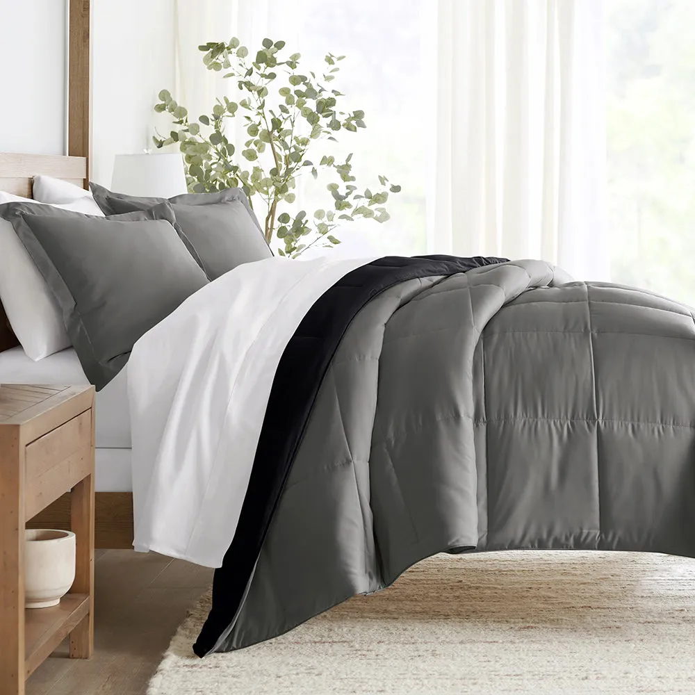 Reversible Down-Alternative Comforter Set (Sale)