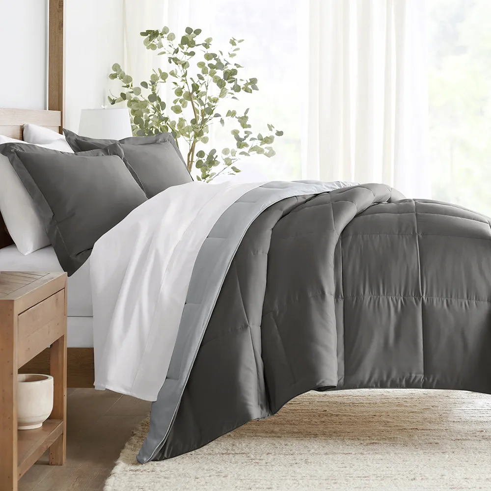 Reversible Down-Alternative Comforter Set (Sale)