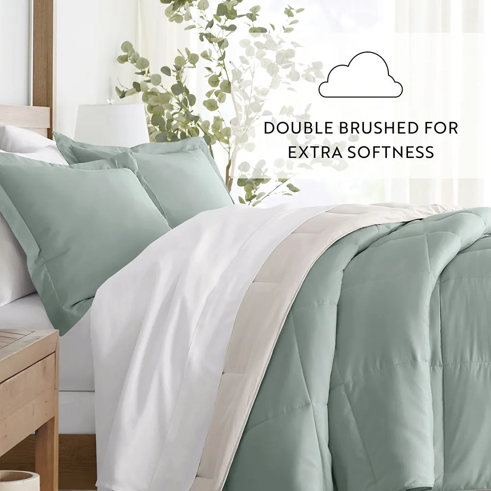 Reversible Down-Alternative Comforter Set (Sale)