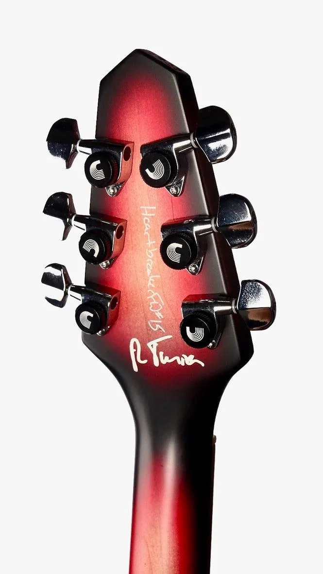 Rick Turner Model 1 Ltd. Edition Satin Black Acacia Burst "Heartbreaker Featherweight" #15