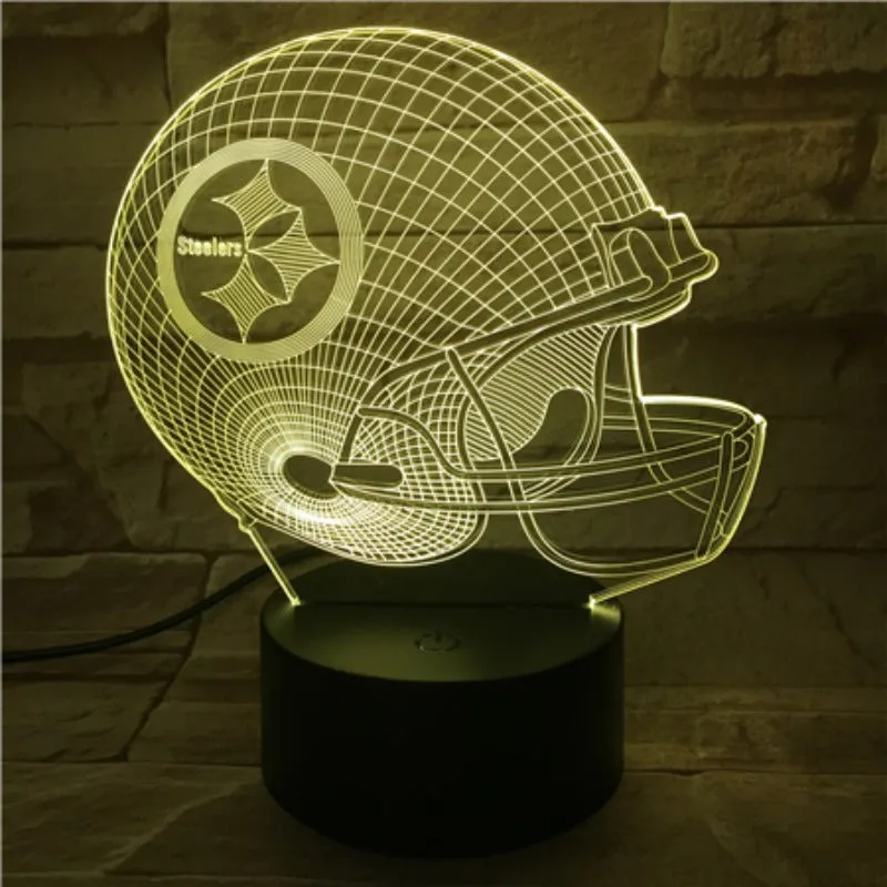 Rugby NFL Pittsburgh Steelers 3D night light 1/3/7/16 colors available