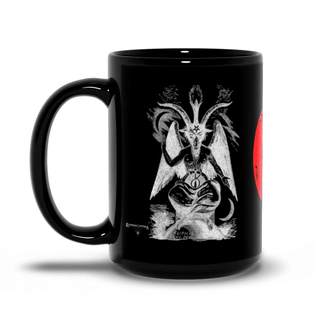 Sabbatic Goat (Baphomet) & Infernal Union Sigil Black Mugs