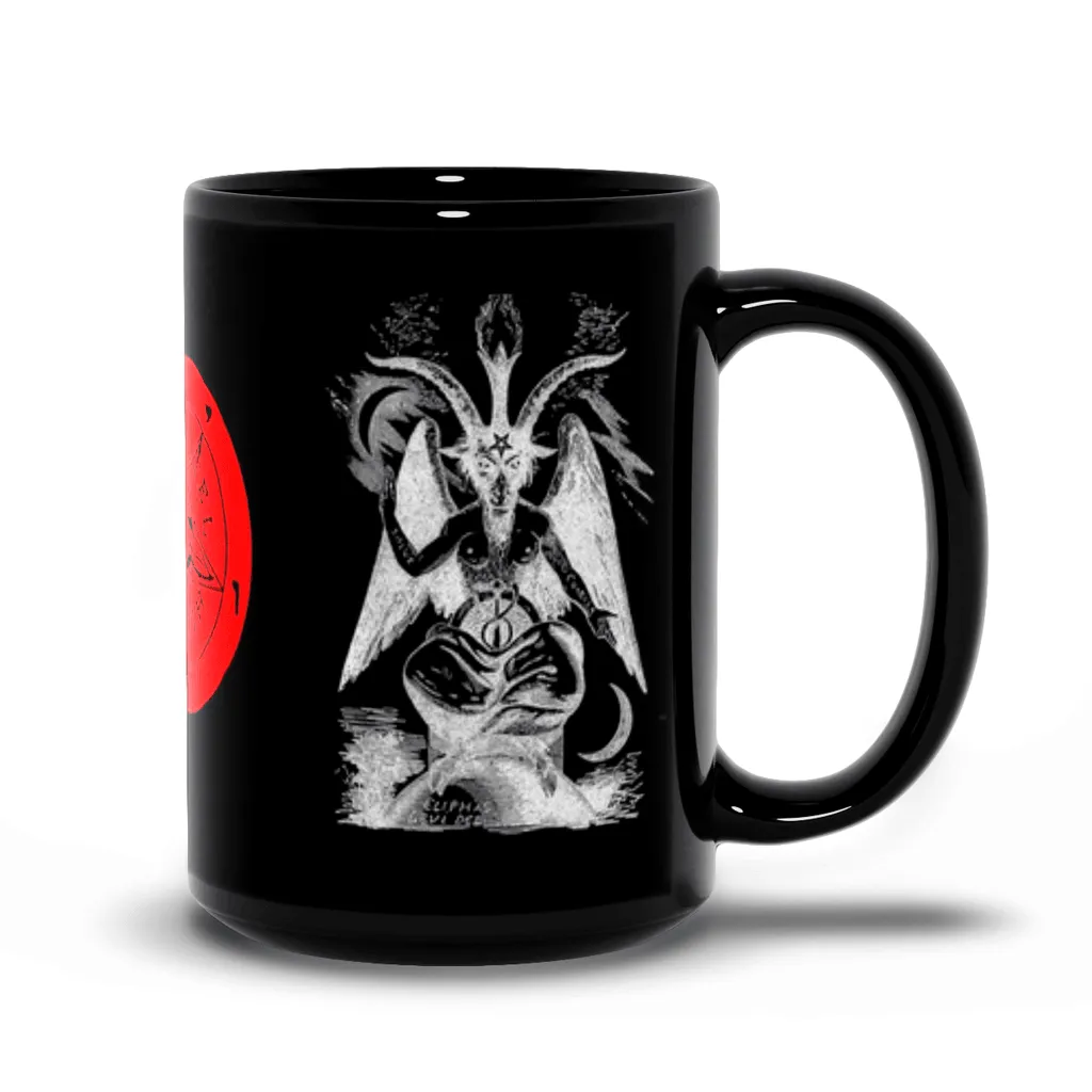 Sabbatic Goat (Baphomet) & Infernal Union Sigil Black Mugs