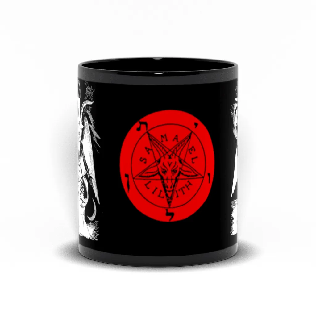 Sabbatic Goat (Baphomet) & Infernal Union Sigil Black Mugs