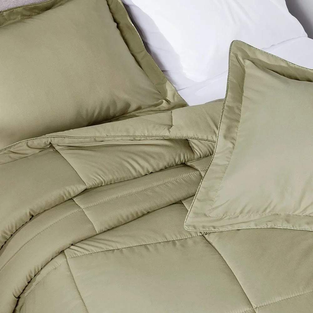 Sage Green Oversized Comforter Set